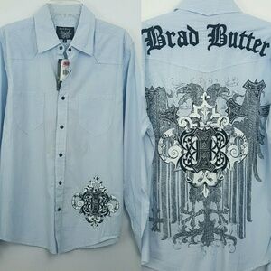 NWT. Brad Butter button down shirt. Size Large